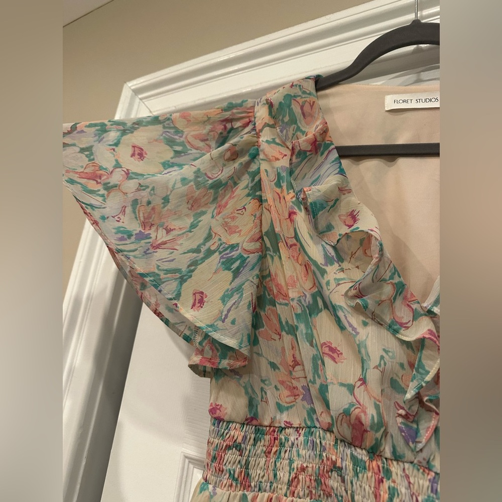 Floral Ruffle Maxi Dress - Picture 7 of 7